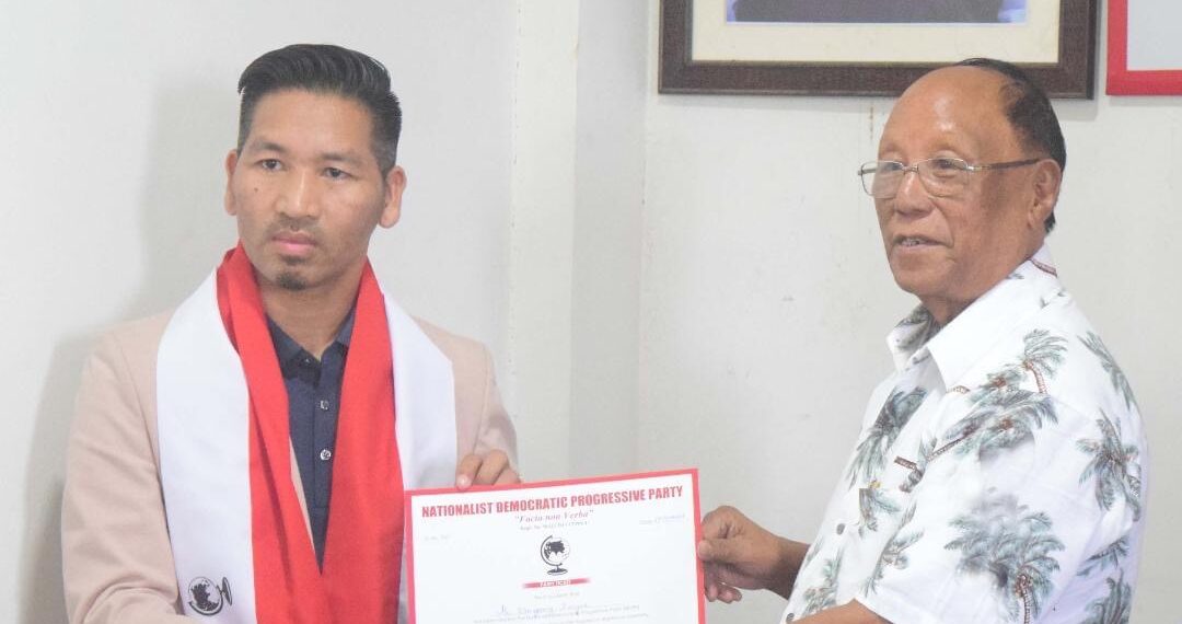 NDPP announces Wangpang Konyak as candidate for by-election to Tapi Assembly seat