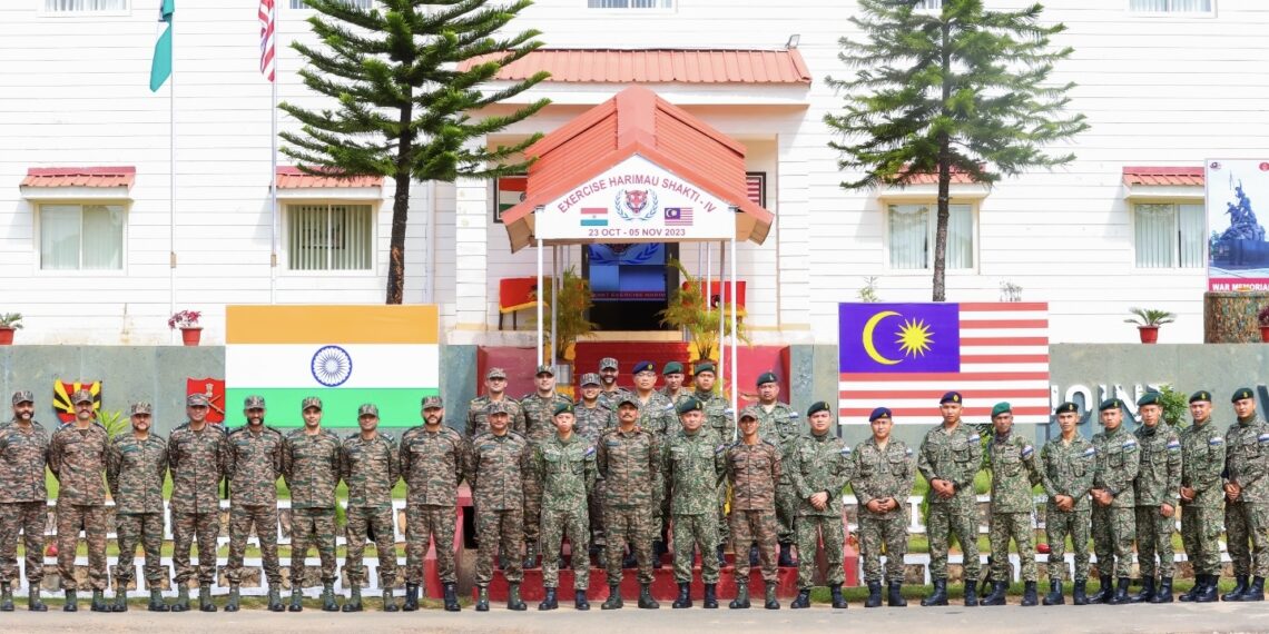 India-Malaysia joint military exercise ‘Harimau Shakti-2023’ begins in Umroi