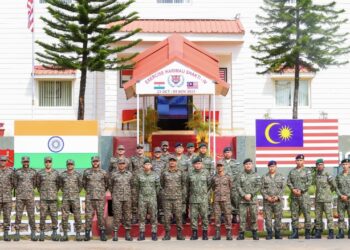 India-Malaysia joint military exercise ‘Harimau Shakti-2023’ begins in Umroi