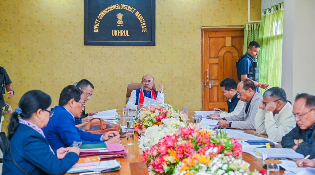 Manipur CM chairs cabinet meeting in Ukhrul district, BJP MLA demands resignations of Kuki ministers