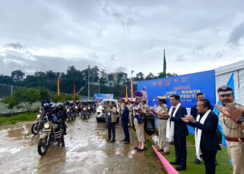 Meghalaya CM flags off CRPF women bikers
