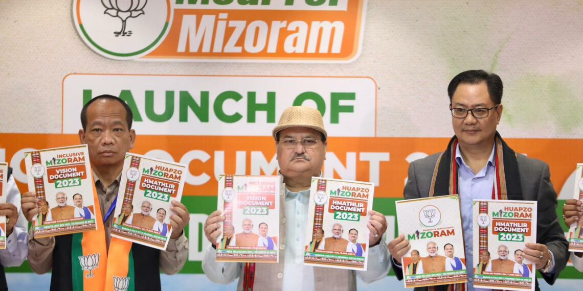 BJP promises all-women police battalion, 33 per cent job reservation in Mizoram