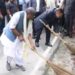 Sikkim Governor Lakshman Prasad Acharya participate in cleanliness drive