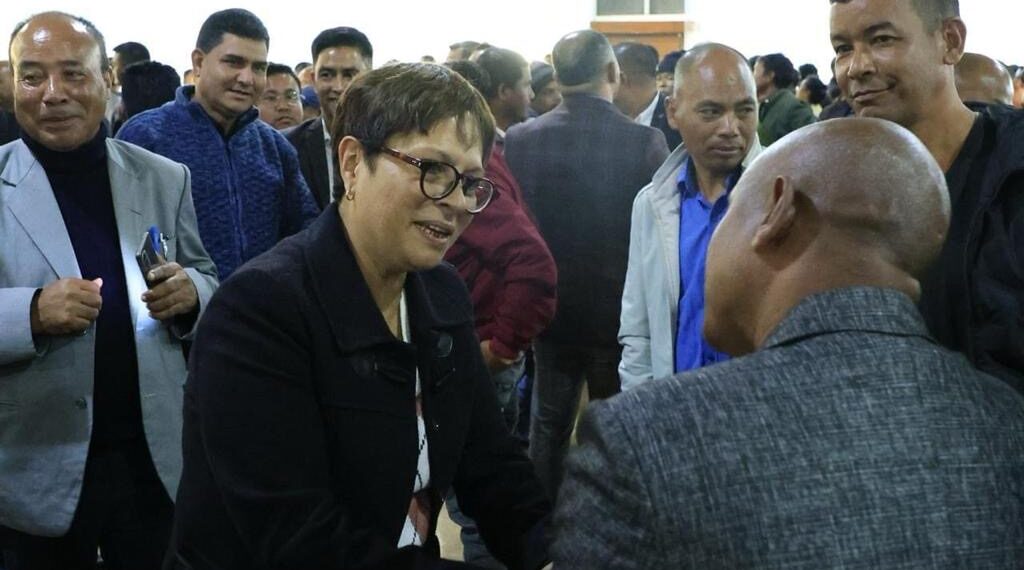 Meghalaya NPP candidate Ampareen Lyngdoh seeks support across party lines for Lok Sabha polls