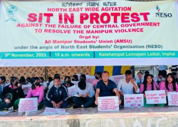 NESO stages protest across NE states, demands for restoration of peace in Manipur