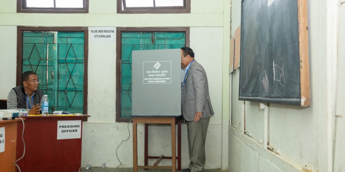 Mizoram CM successfully cast his vote after EVM develops technical glitch in early hours