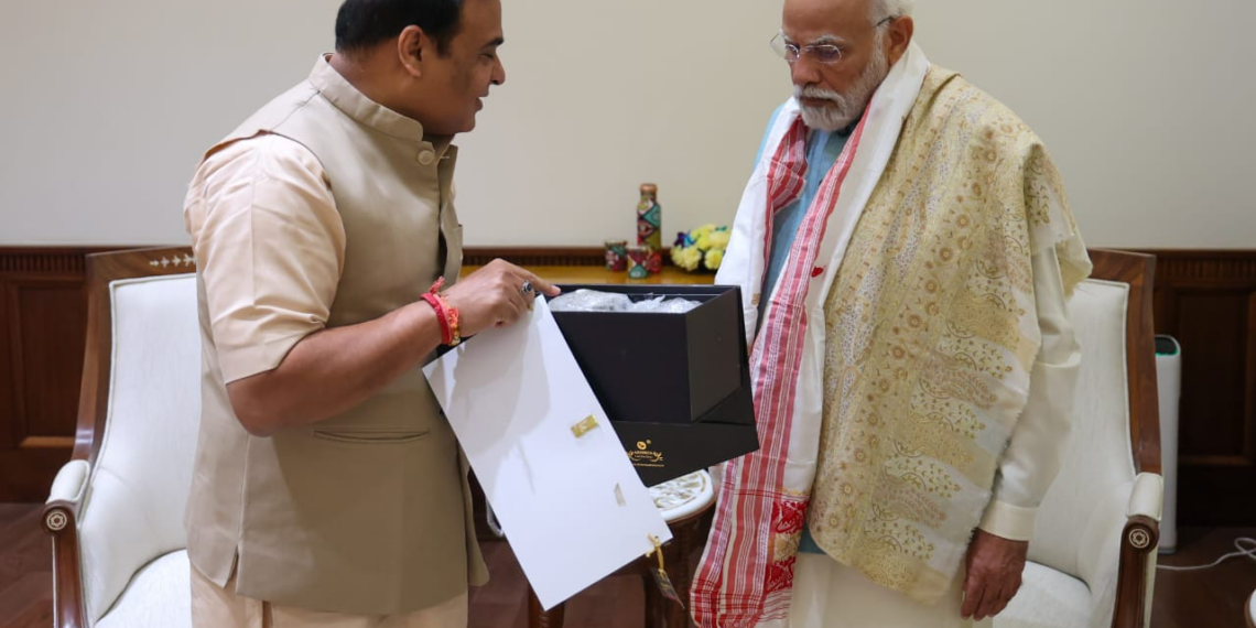 Assam CM Himanata Biswa Sarma meets PM Modi